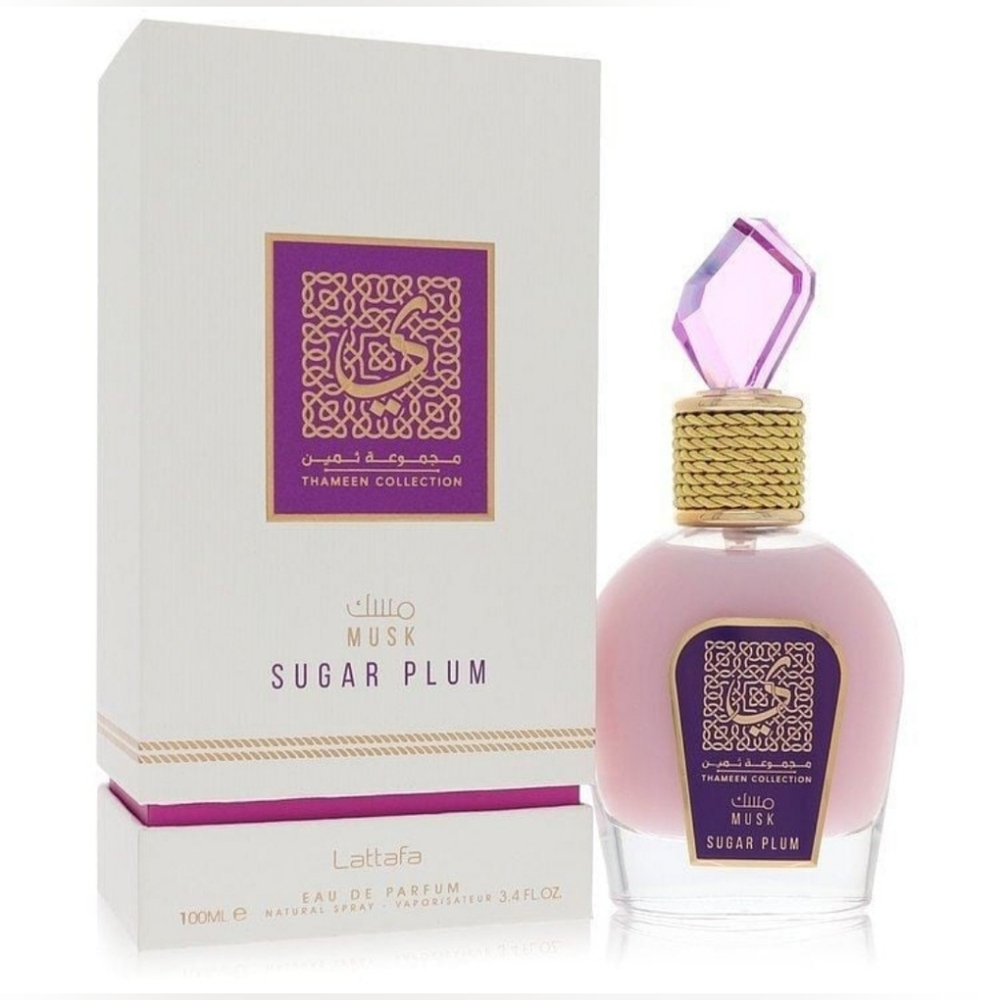 Lattafa Musk Eau de Parfum Thameen Collection - Sugar Plum 3.4oz